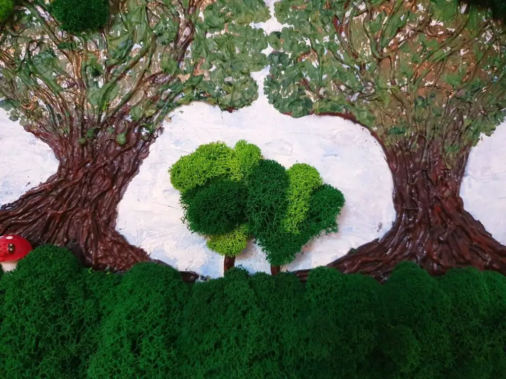 decoratiune licheni copacei